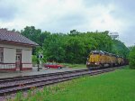 UP 2967 leads eastbound rock loads
